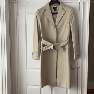 Brooks Brothers tan belted coat
